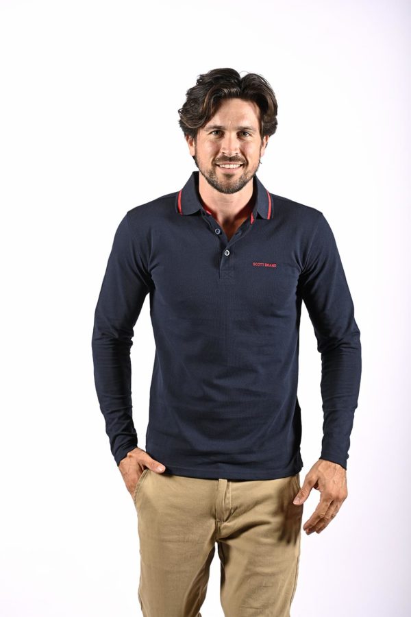 Polo Sagos bleu marine