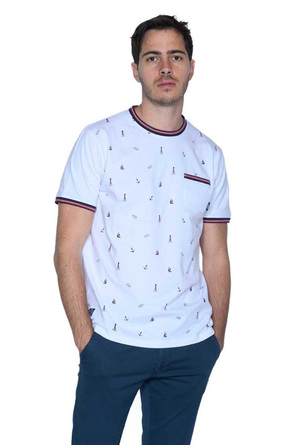 t-shirt Wardo blanc