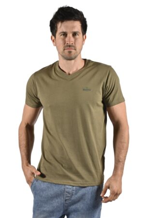 T-SHIRT ROCHE KAKI