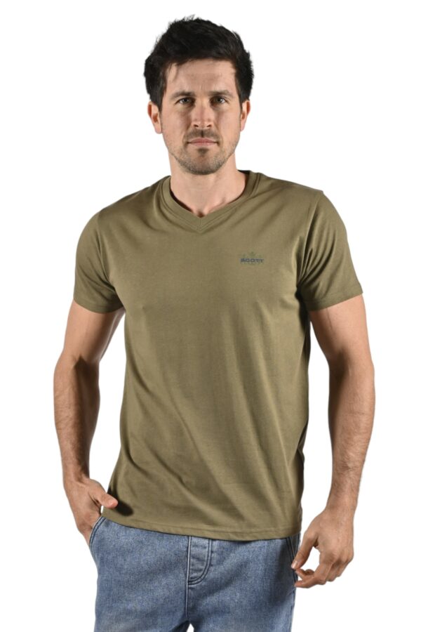 T-SHIRT ROCHE KAKI