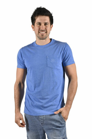 T-SHIRT POCHOT BLEU CIEL